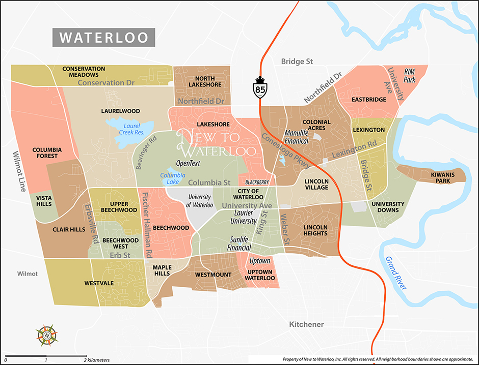 Waterloo Neighbourhoods - New To Waterloo